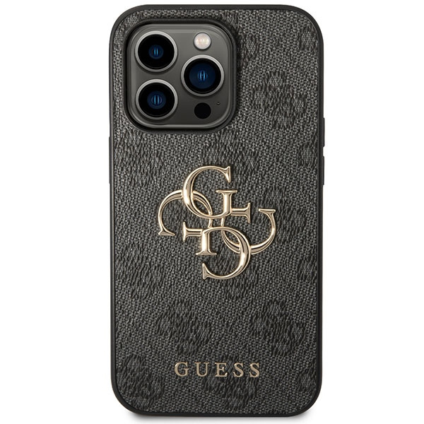 Coque Guess GUHCP15L4GMGGR iPhone 15 Pro 6.1" gris/griscase 4G Big Metal Logo Case