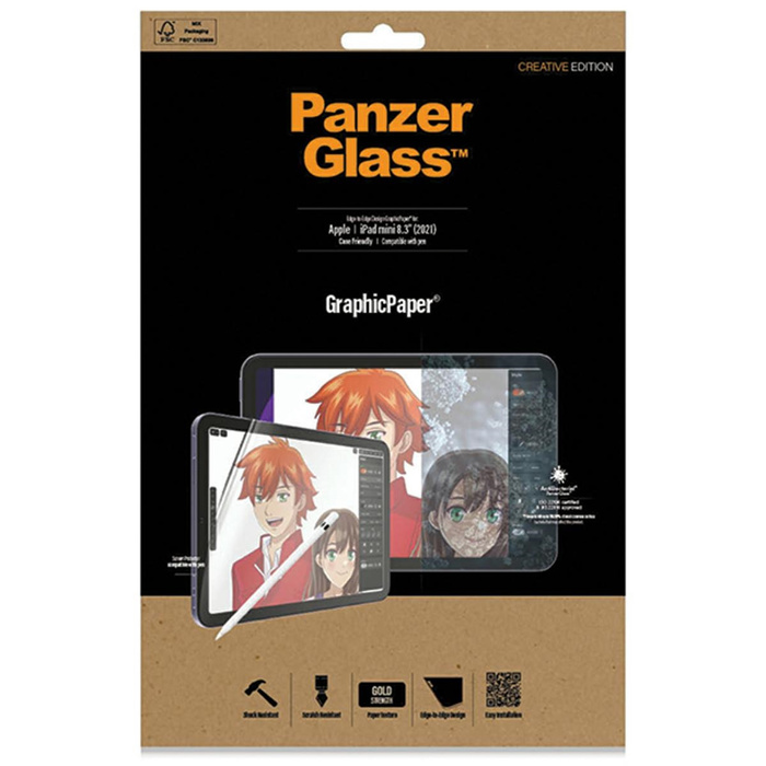 PanzerGlass GraphicPaper iPad mini 8.3" (2021) Case Friendly Antibacterial