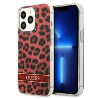 Hülle GUESS Apple iPhone 13 13 Pro Leopard Rot Hartcase