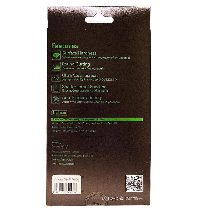 T-PHOX 5D GLASS HUAWEI MATE 30 PRO negro