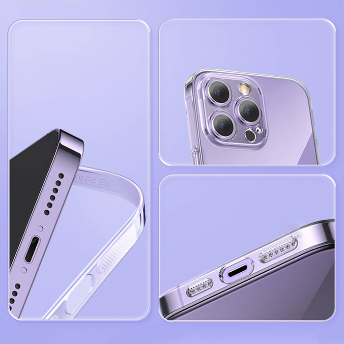 Baseus Crystal Case for iPhone 14 Pro Max thin cover + transparent glass