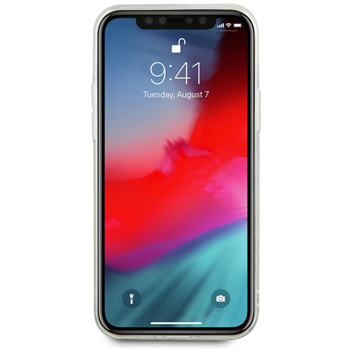 Puzdro GUESS Apple iPhone 12 Mini 4G Liquid Glitter GUHCP12SLG4GSLG Zlaté pevné puzdro