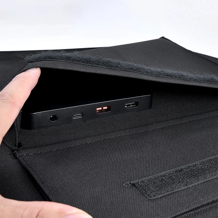 Choetech cargador solar 100W plegable 2x USB 1x USB C PD QC negro (SC009-V2)