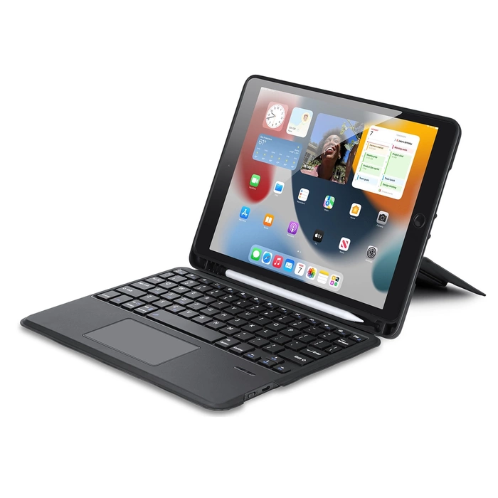 Custodia con tastiera Bluetooth Dux Ducis serie DK per Apple iPad 7/8/9 10.2&#39;&#39;/iPad Air 3/iPad Pro 10.5&#39;&#39; (2017) - Nero