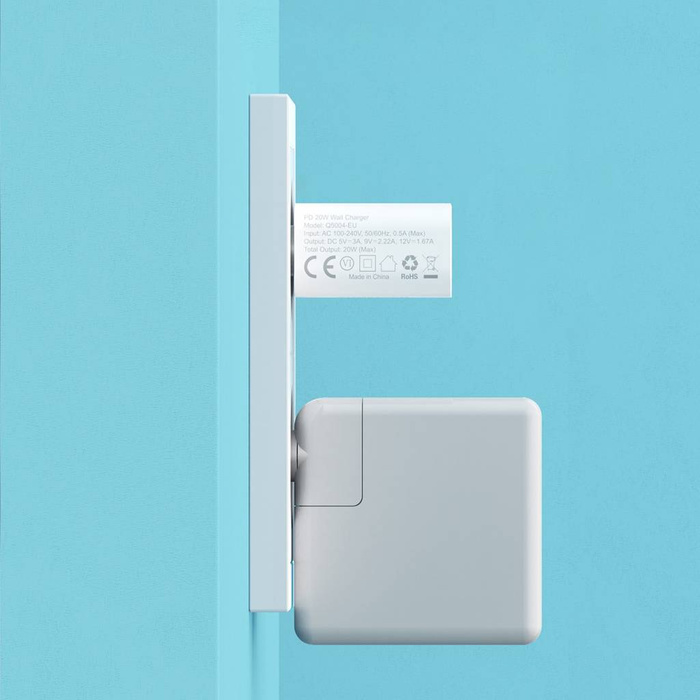 Set di caricabatterie di rete Choetech Q5004 20W PD iPhone 12/13 bianco (2 pezzi)
