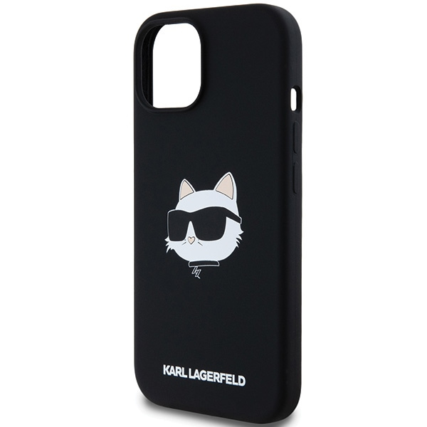 Etui Karl Lagerfeld KLHMP15MSCHPPLK iPhone 15 Plus / 14 Plus 6.7" czarny/black hardcase Silicone Choupette Head MagSafe