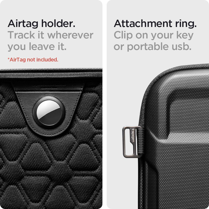 Spigen Rugged Armor BOLSA "PRO" PORTÁTIL 15-16 Funda NEGRO
