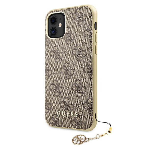 Cover GUESS Apple iPhone 11 4G Charms Collection Brown Hardcase CASE