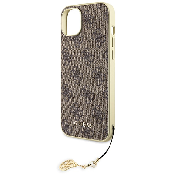 Guess GUHCP15MGF4GBR iPhone 15 Plus 6.7" marrón/marrón durocase 4G Charms Collection