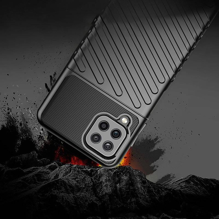 Thunder Case Flexibel Robuste Panzer Handyhülle TPU Schutzhülle für Samsung Galaxy A22 4G grün