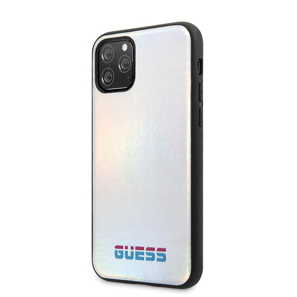 Case GUESS Apple iPhone 11 Pro Iridescent Case Silver Hardcase