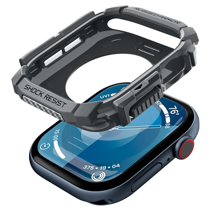 Funda Spigen Rugged Armor Apple Watch 10 (46 MM) GRIS OSCURO