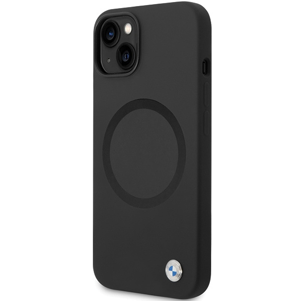 BMW BMHMP14SSILBK2 iPhone 14 6,1" negro/negro Signature Liquid Silicona MagSafe