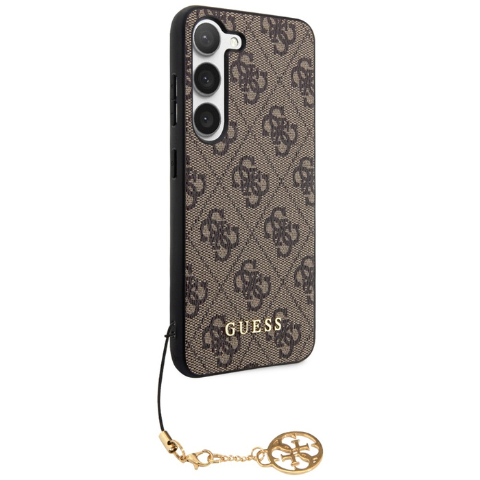 Cover Guess GUHCS23SGF4GBR S23 S911 marrone/marrone durocase 4G Charms Collection Case