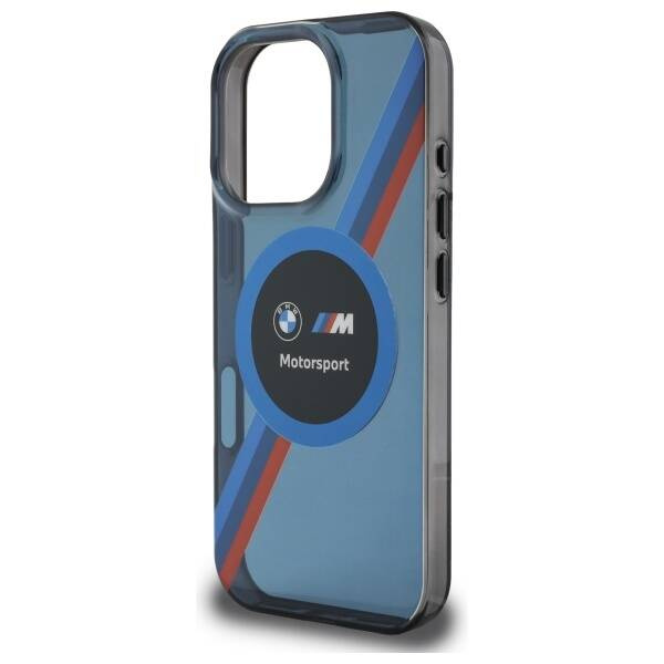 Cover BMW iPhone 16 Pro blu navy/navy hardcase Motosport IML Circle MagSafe