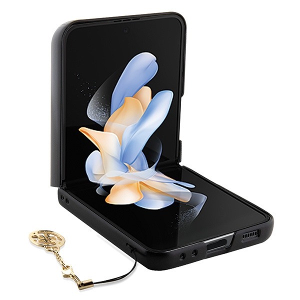 Guess GUHCZF5GF4GBR F731 Z Flip5 marrón/marrón durocase 4G Charms Collection