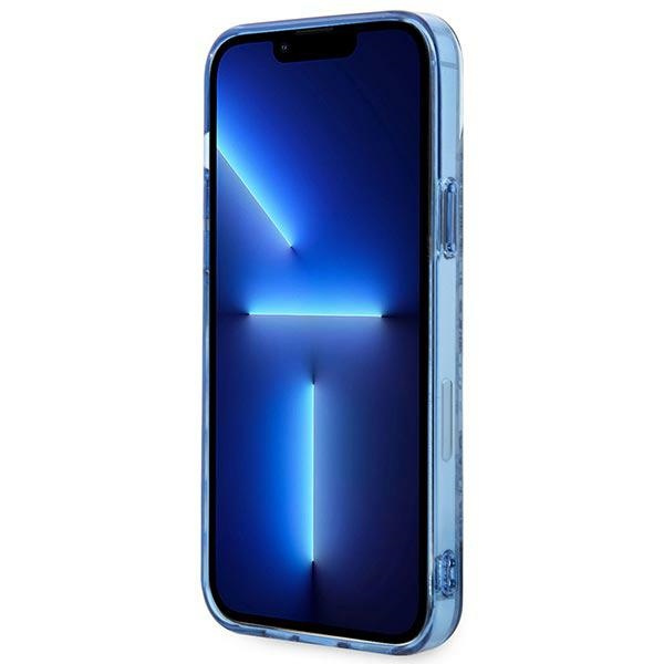 Hülle Guess GUHCP14MHGPLHB iPhone 14 Plus 6,7" blau/blau hartcase Porzellan Kollektion