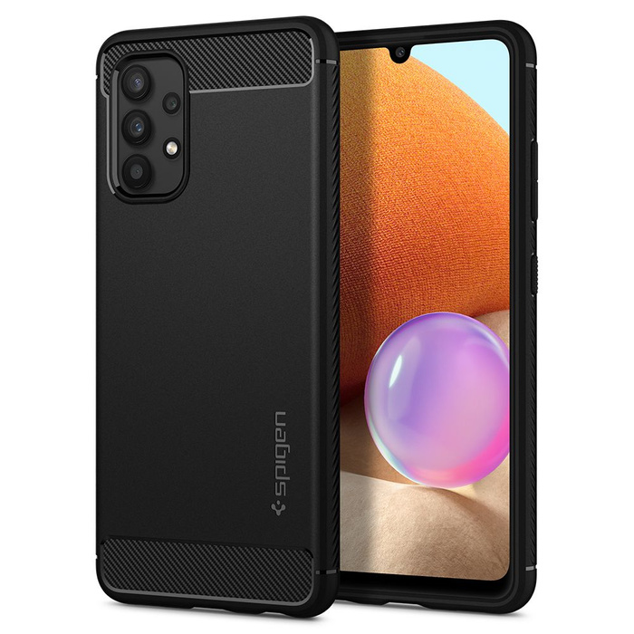 Coque SPIGEN Galaxy A52 LTE / 5G Rugged Armor Case noir mat