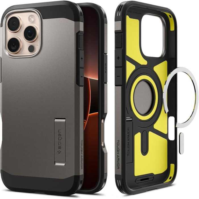 Funda Spigen Tough Armor Mag MagSafe IPhone 16 PRO MAX GUNMETAL