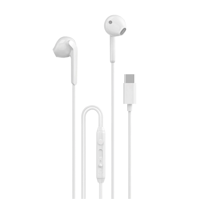 Dudao In-Ear-Kopfhörer mit USB-Typ-C-Anschluss weiß (X3C)