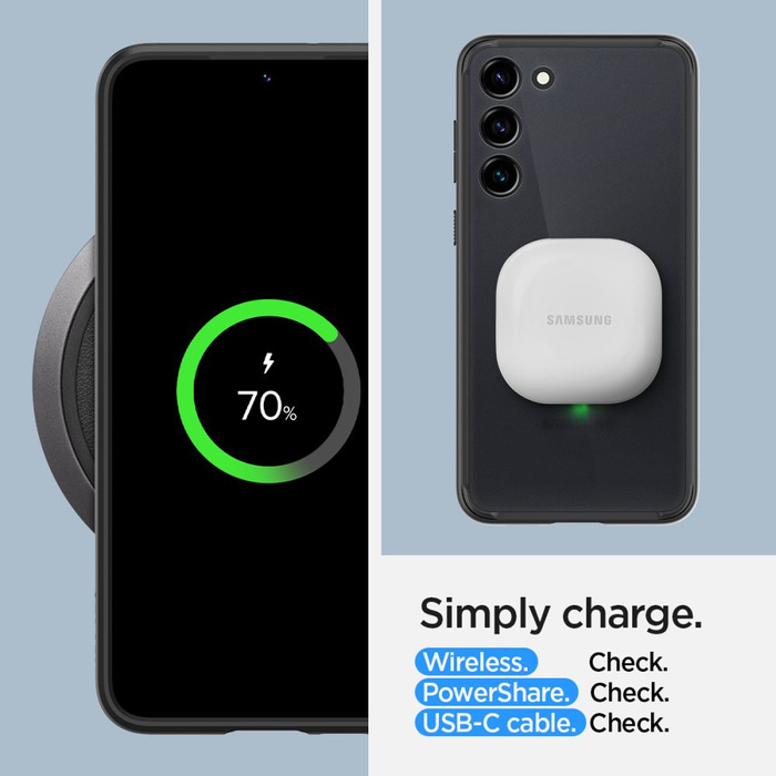 Hülle Spigen Ultra Hybrid GALAXY S23 FROST SCHWARZ