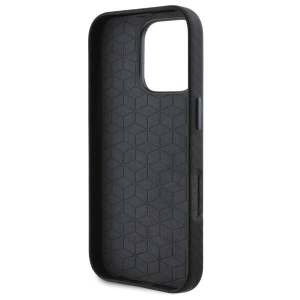 Coque BMW iPhone 16 Pro Max noir/noircase Carbon Wrapped Metal