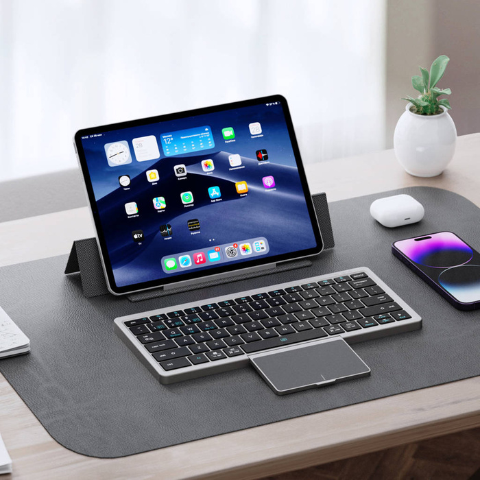 Clavier Bluetooth sans fil Dux Ducis OK Series avec pavé tactile - noir