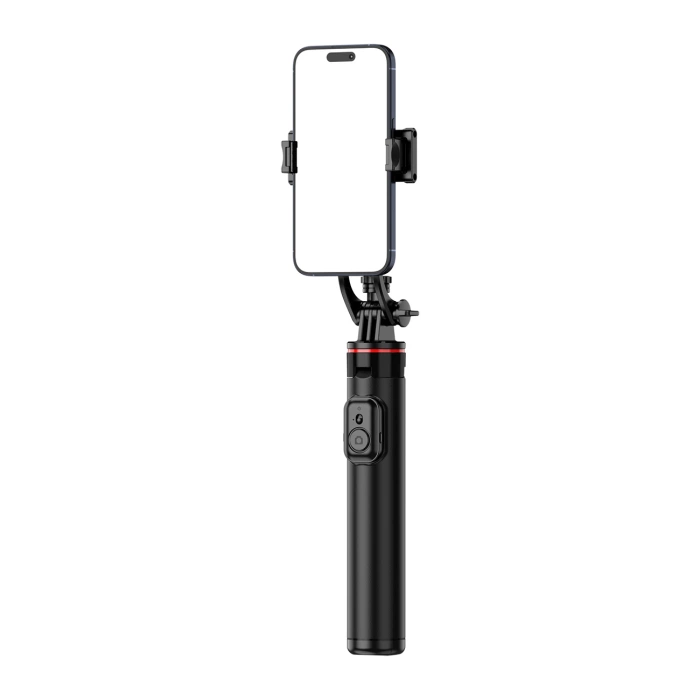 Selfie stick WC1Y2S 1.3m aluminum alloy telescopic tripod with phone holder - black