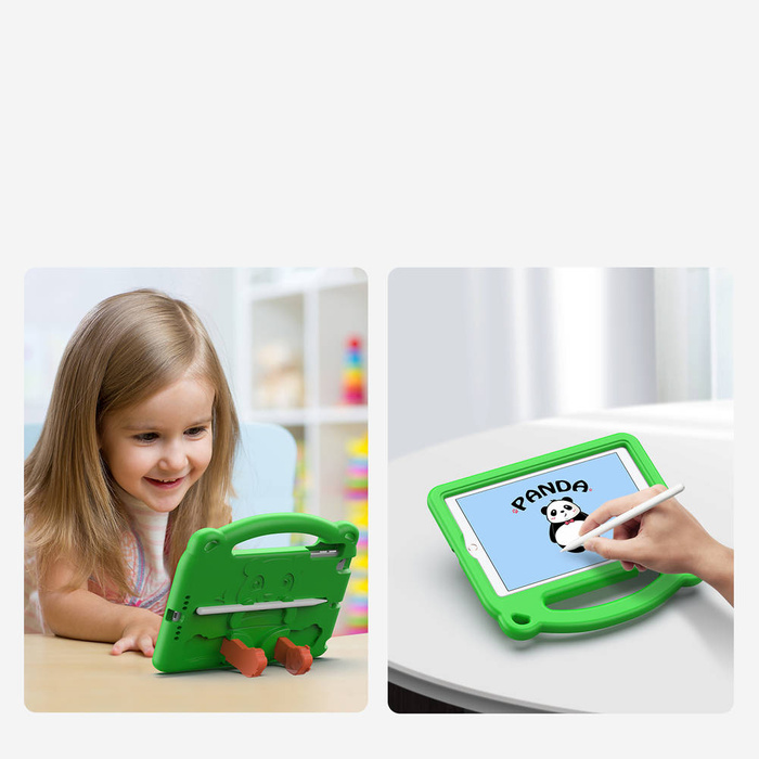 Dux Ducis Panda Safe for Children Dětské měkké pouzdro pro iPad mini 5/4/3/2/1 se žlutým slotem pro stylus
