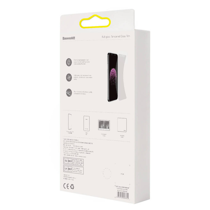 Verre trempé Baseus pour iPhone 11 Pro Max / iPhone XS Max Privacy Anti Spy (privatisation) avec cache haut-parleur + positionneur (SGBL061702) (case friendly)