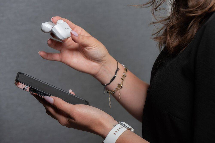 Słuchawki bezprzewodowe douszne Forcell F-Audio Master Pro TWS białe