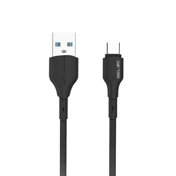 Beline Kabel 25W USB-A/USB-C 1m          czarny/black BLNCBC01