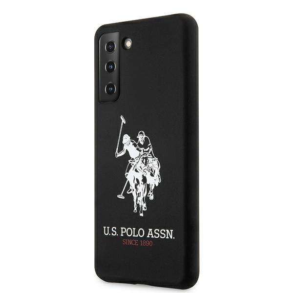 Cover US POLO Samsung Galaxy S21 Silicone Logo USHCS21SSLHRBK Custodia nera