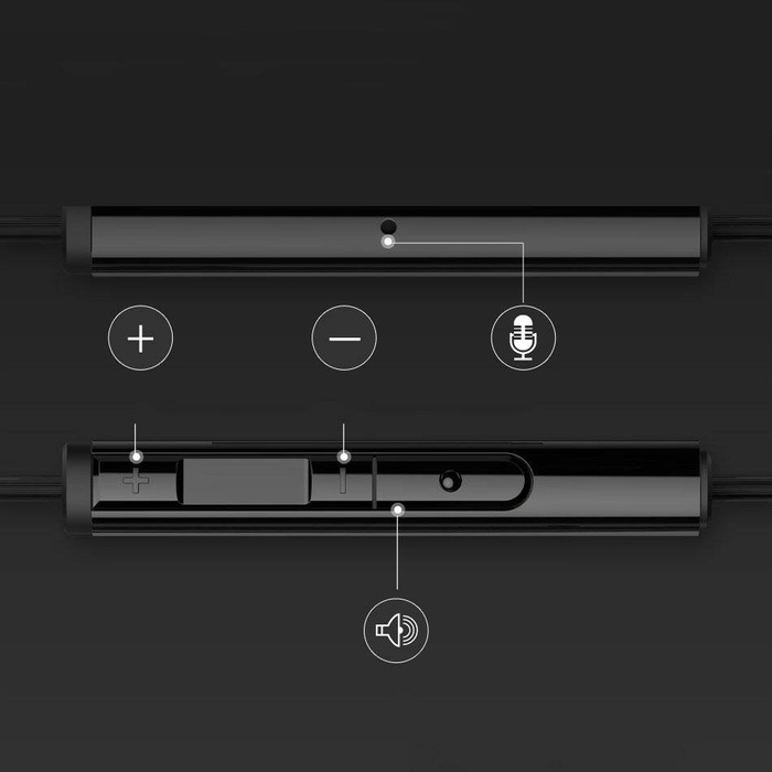 Baseus Encok H06 In-Ear-Kopfhörer Fernbedienung Headset Silber (NGH06-0S)