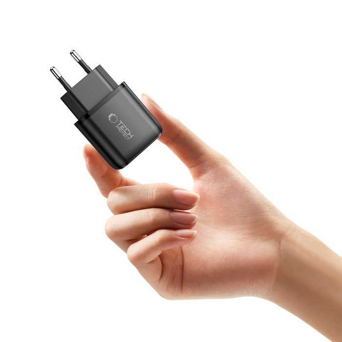 TECH-PROTECT NCA45W-GAN 2-PORT NETWORK CHARGER PD 45W / QC3.0 BLACK