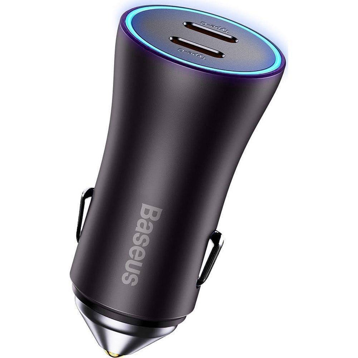Baseus Golden Contactor Pro car charger 2x USB-C 40W gray (CGJP000013)