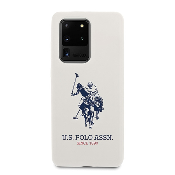  US POLO Samsung Galaxy S20 Ultra Silicone Collection Funda blanca