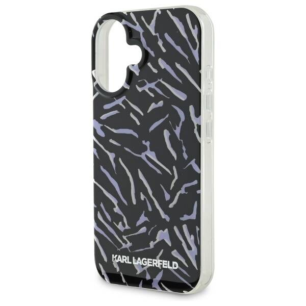 Etui Karl Lagerfeld iPhone 16 Plus 6.7" fioletowy/purple Zebra With Cord