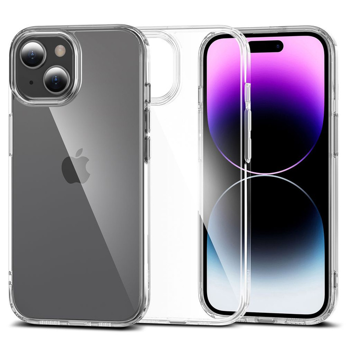 Case Tech-protect Flexair Hybrid iPhone 15 Plus Clear Case