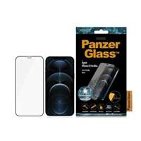 PanzerGlass E2E Super+ iPhone 12 Pro Max Case Friendly AntiBacterial Microfracture schwarz/schwarz