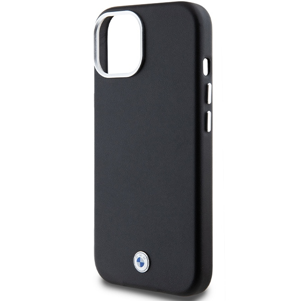 Case Bmw Bmhmp14s23pufwk IPhone 14 / 15 / 13 6.1" Black/black Signature Wrapped Metal MagSafe Case