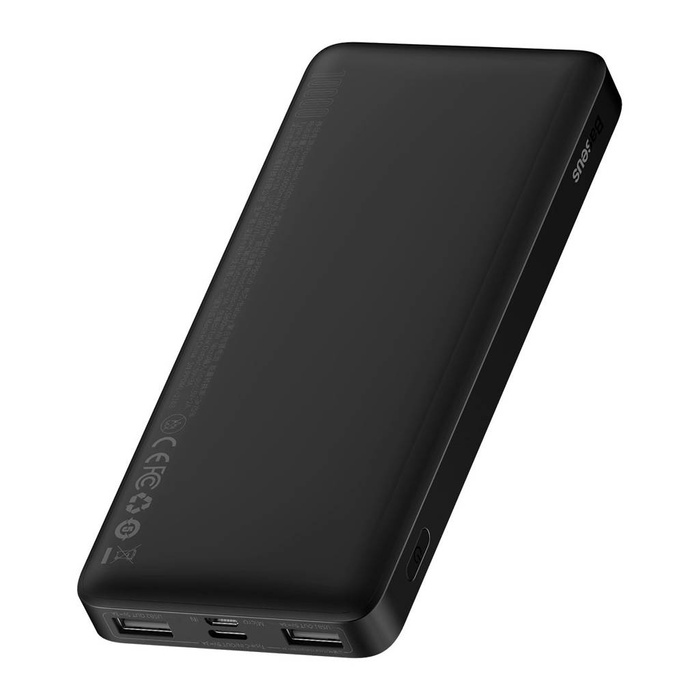 Baseus Baseus Bipow avec écran 10000mAh 15W noir (Overseas Edition) + USB-A - Câble Micro USB 0,25m noir (PPBD050001)
