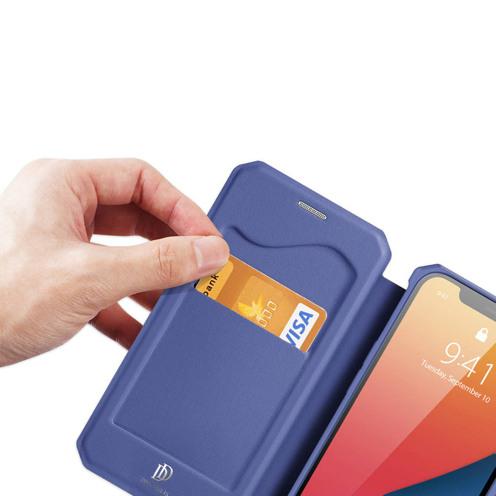 DUX DUCIS Skin X Holster Flip Cover pro iPhone 13 Pro modrý