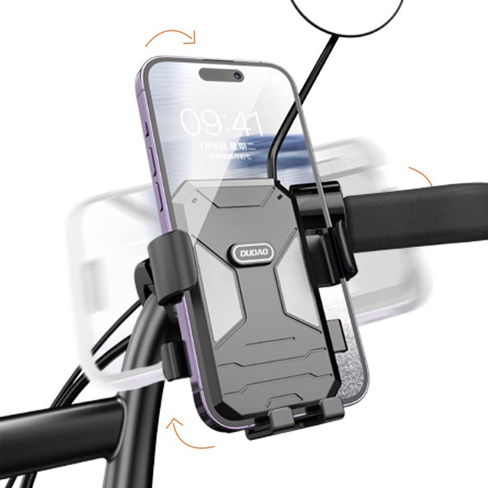 Support téléphone vélo / moto Dudao F7C - noir
