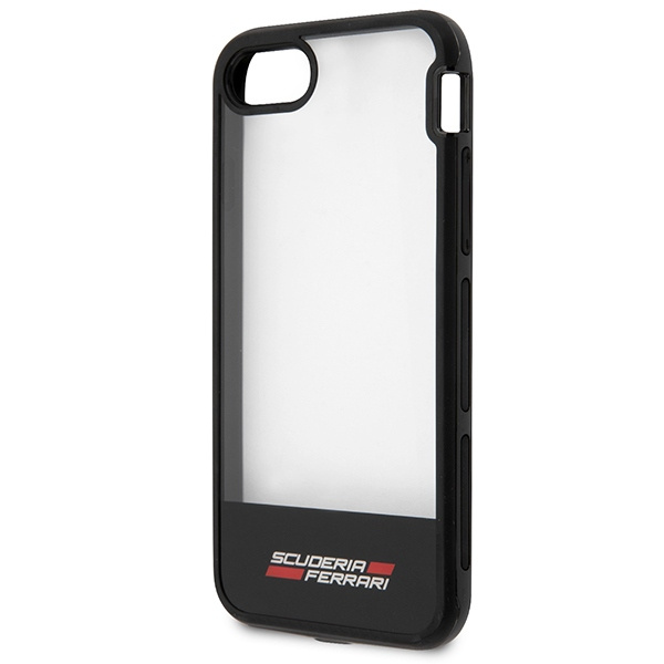 Case FERRARI Apple iPhone 7 8 Clear Black Case