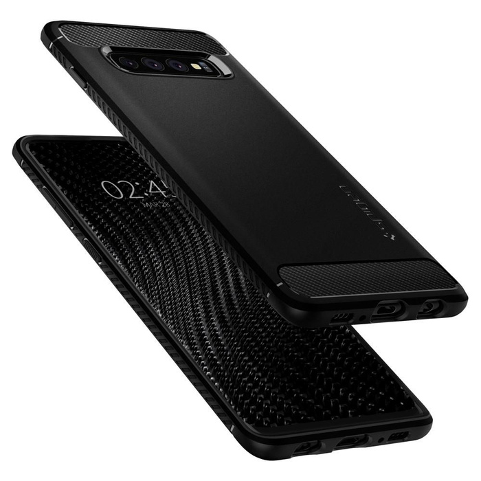 Coque SPIGEN Galaxy S10 Rugged Armor Samsung Étui noir