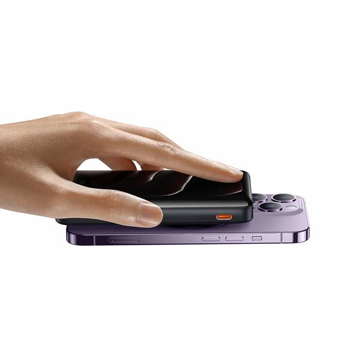 Support magnétique Baseus Banque d&#39;alimentation à charge rapide sans fil 10000mAh 20W Violet