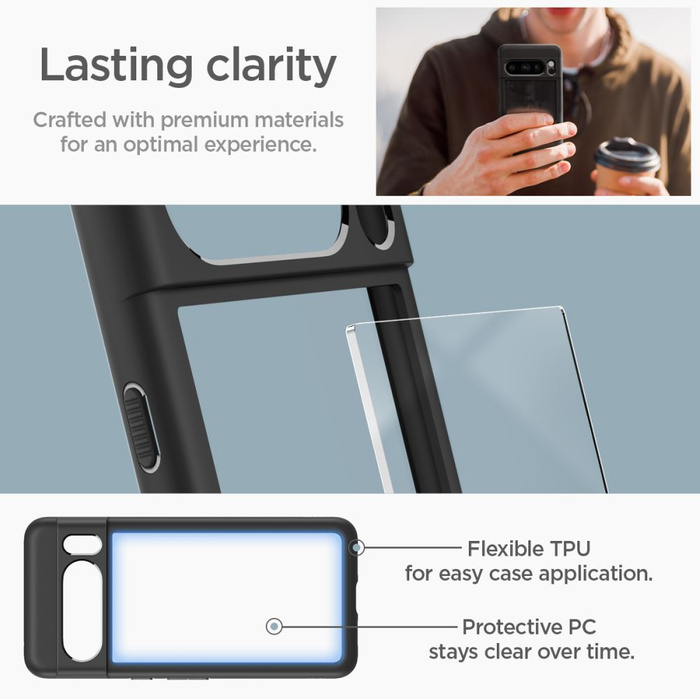 Cover Spigen Ultra Hybrid Google Pixel 8 Pro MATTE Nero Case