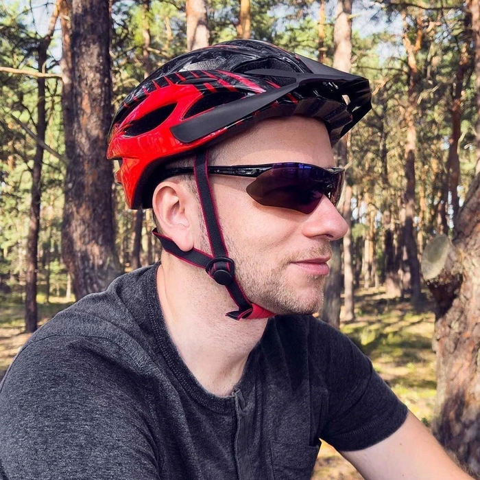 Rockbros 10003 polarized cycling glasses - black