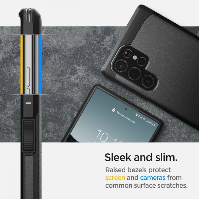 Pouzdro SPIGEN Tough Armor Galaxy S21 Black Black Case